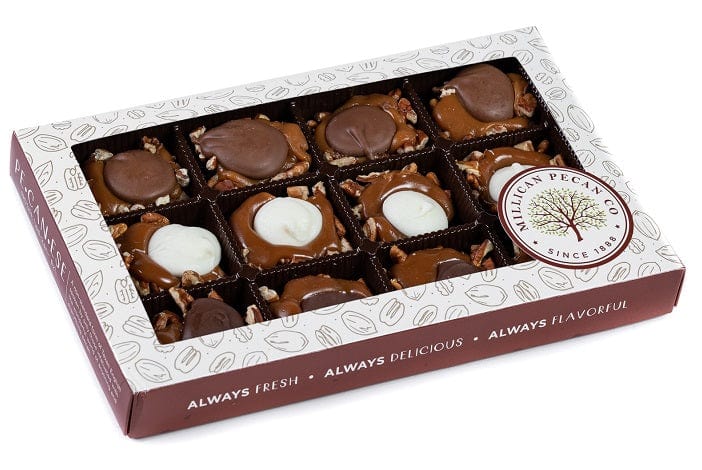 Combination 3 - Chocolate Caramillicans - Gift Box - Pecan Treats | Texas Pecan Cakes