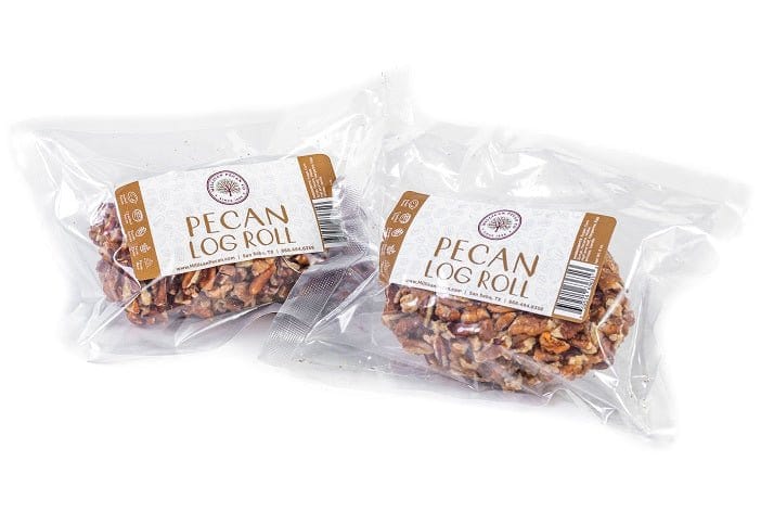 Pecan Log Rolls - Pecan Treats | Texas Pecan Cakes