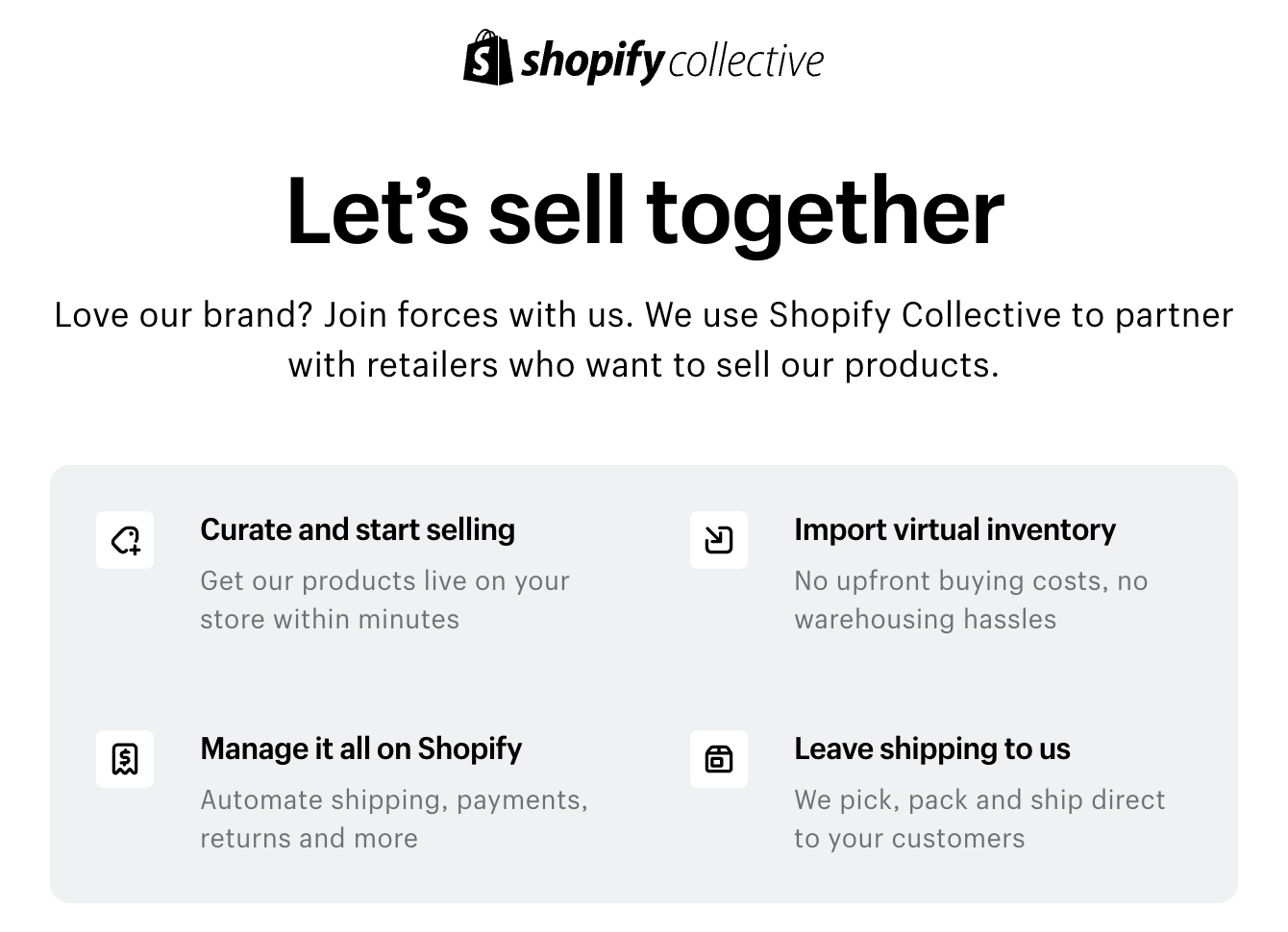 Why Retailers Are Partnering on Shopify Collective