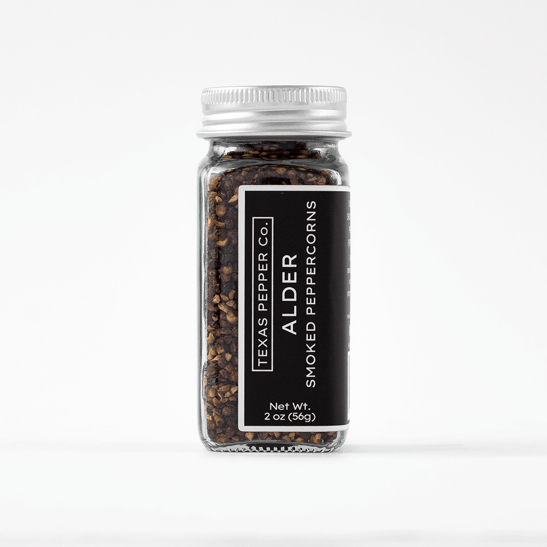 Alder Smoked Peppercorn - Smoked Pepper | Texas Pecan Cakes