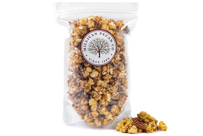 Caramel Pecan Popcorn - 12oz Bag - Pecan Treats | Texas Pecan Cakes