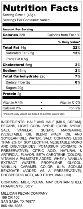 Chewy Pecan Pralines - Individual - Pecan Treats | Texas Pecan Cakes