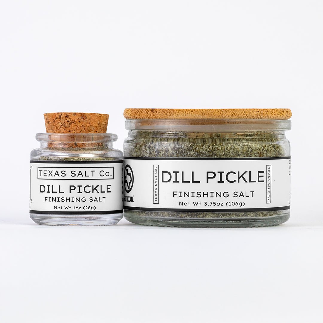 Dill Pickle Finishing Salt - Culinary Salts | Texas Pecan Cakes