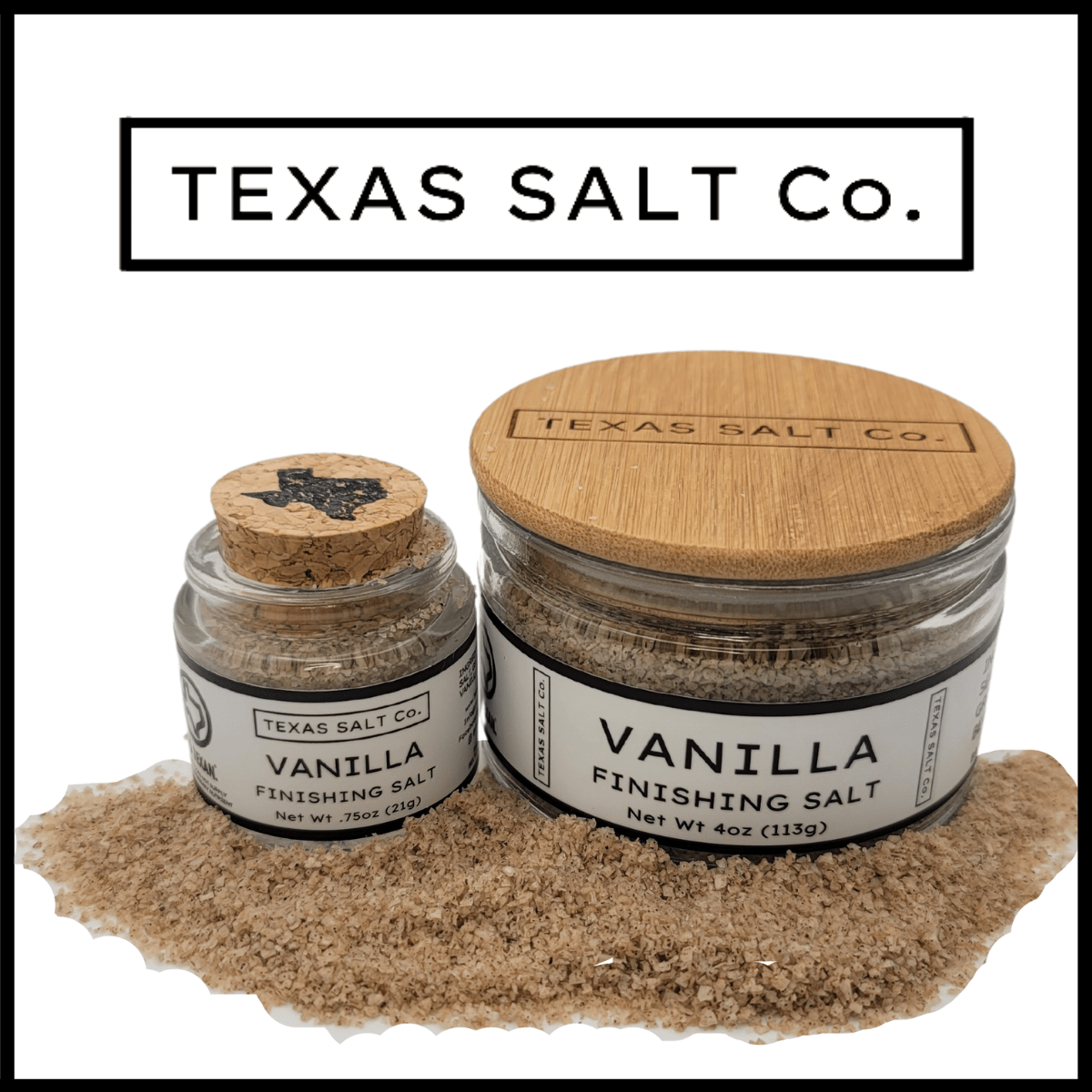 Vanilla Finishing Salt - Gourmet Salts | Texas Pecan Cakes