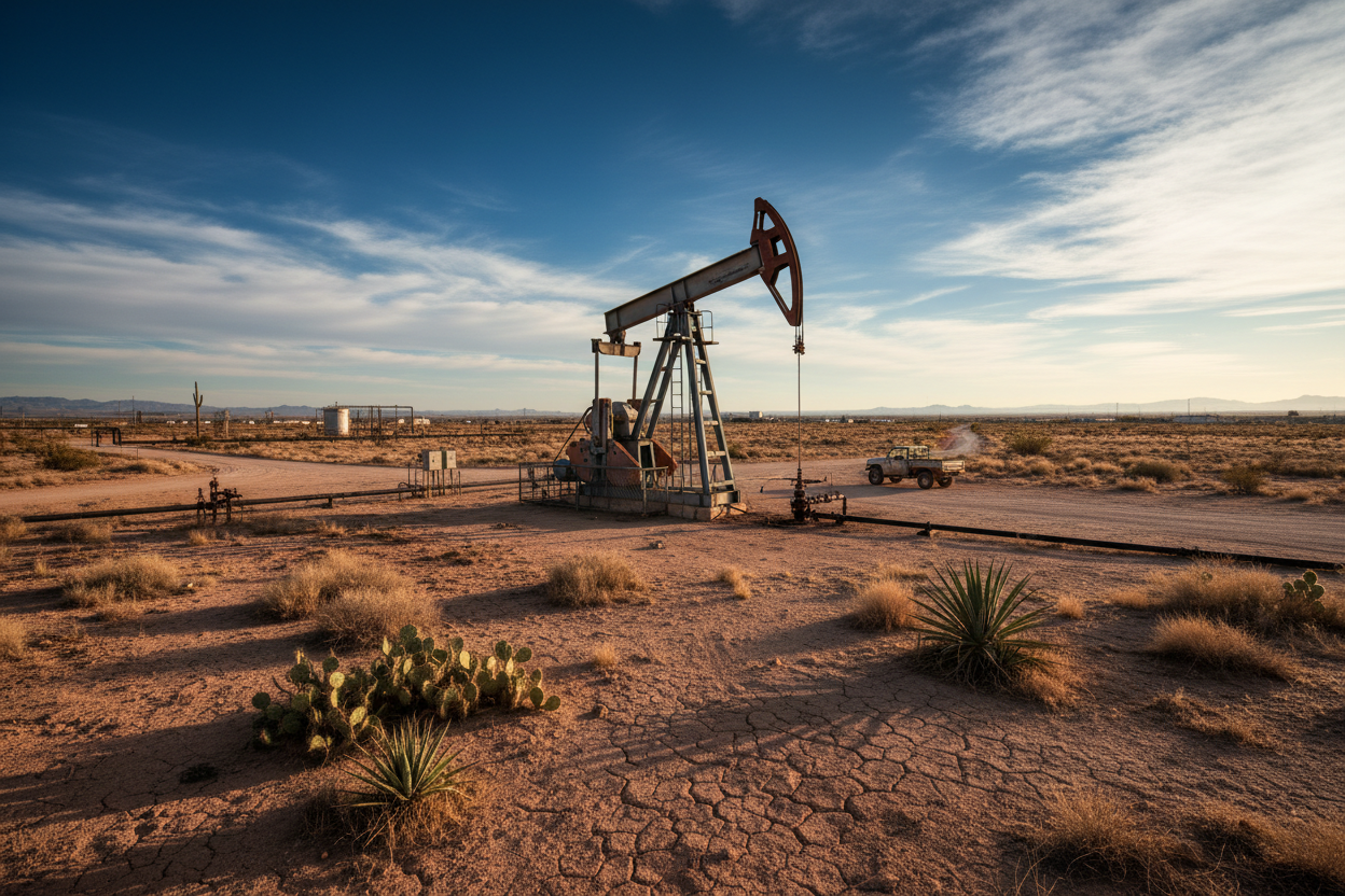 West Texas oil well